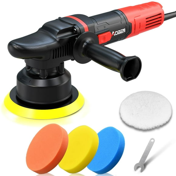 Pulidora AOBEN para coche, 6 pulgadas, doble acción, 700 W, 6 velocidades
