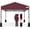 Burgundy, variant on American Flag 8 x 8 feet one second pop-up outdoor sunshade tent, adjustable, foldable, portable stall, rain shelter with counterweight bag, portable storage tent