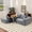 Gray|106 in, variant on Aukfa 128" Cloud Sectional Sofa Boneless Couch Modular Sofa Bed for Living Room, 4 Pillows, Right Chiase, Boucle, Light Gray