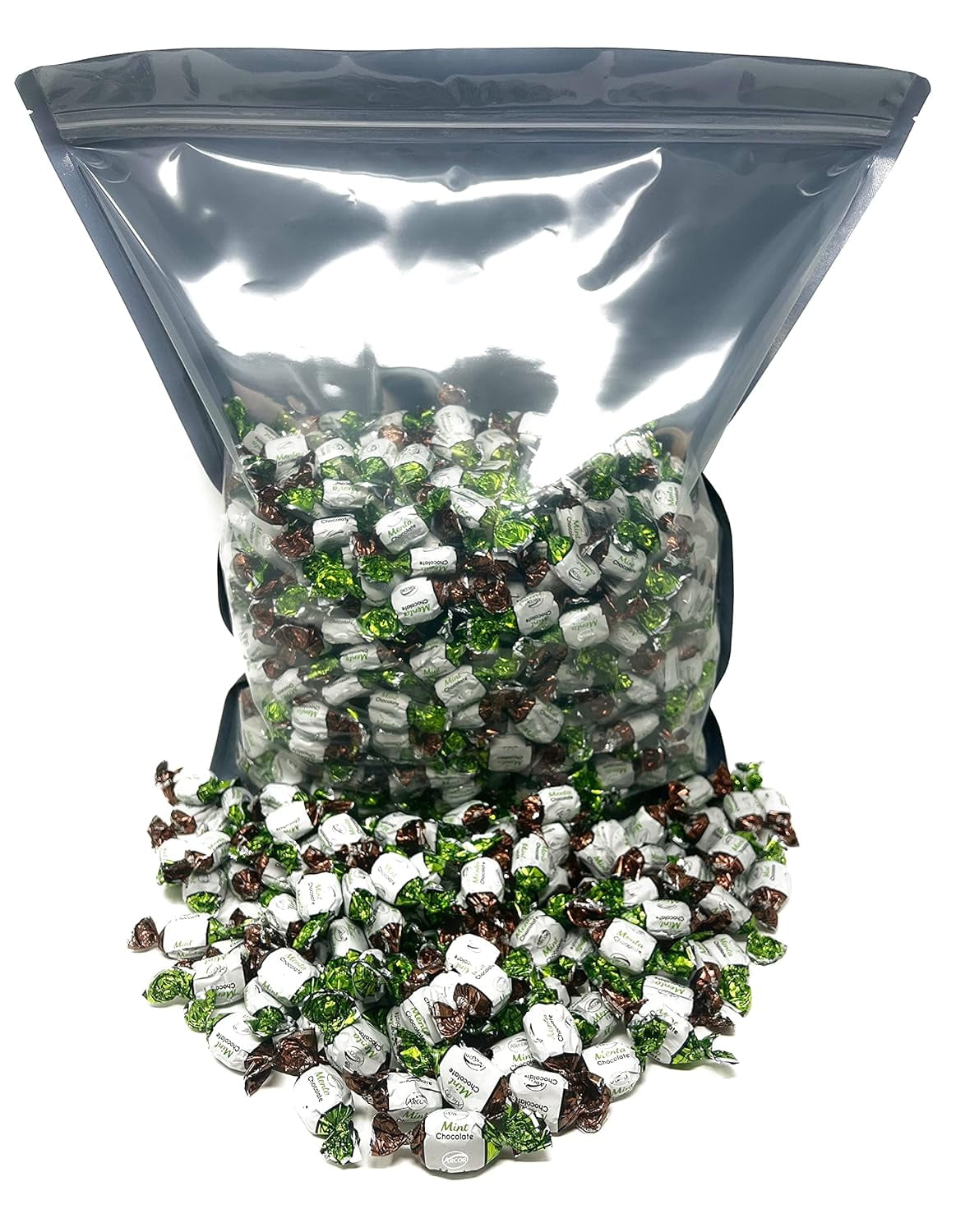 Chocolate-Filled Mints Hard Candies with Chocolate Center (96 oz)