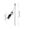 thumbnail image 2 of Matoen 2 Pcs Cat Teaser Halloween Toys Cat Toys Plastic Stick Interactive Teaser Cat Toy Wand Teasing Hangings for Cats, Indoor Cats Cute Tease Stick, 2 of 7