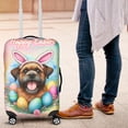 thumbnail image 4 of Happy Easter Brussels Griffon with Bunny Ear Headband and Flowers Travel Luggage Cover Griff Dog Lover Suitcase Dust Protective Decor - 13001, 4 of 5