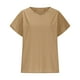 thumbnail image 4 of Vestidos Casuales Para Mujer, Blusas De Mujer De Moda Moda de verano para mujer, cuello en V, ocio, manga tres cuartos, color liso, 4 of 6