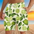 thumbnail image 2 of ZCFZJW Big and Tall Regular Fit Swim Trunks for Men Casual Summer Tropical Fruit Pattern Print Elastic Waist Beach Board Shorts Bathing Suit with Pockets Multicolor#06 XXXXL, 2 of 8