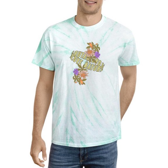Love Nature Flowers And Nature Tie Dye Cyclone Men -Image by Shutterstock, Male Medium