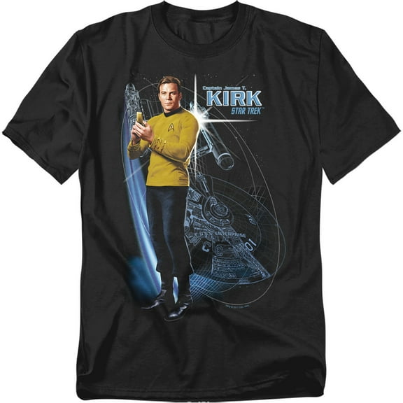 Star Trek Galactic Kirk Officially Licensed Adult T-Shirt XL