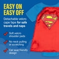 thumbnail image 6 of DC Comics Justice League Baby Boys' Cosplay 2-Piece Bodysuit and Cape Set Superman Blue Red, 6 of 6