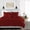 Burgundy, variant on SGI Bedding 100% Egyptian Cotton 3PC Pinch Duvet Cover King White