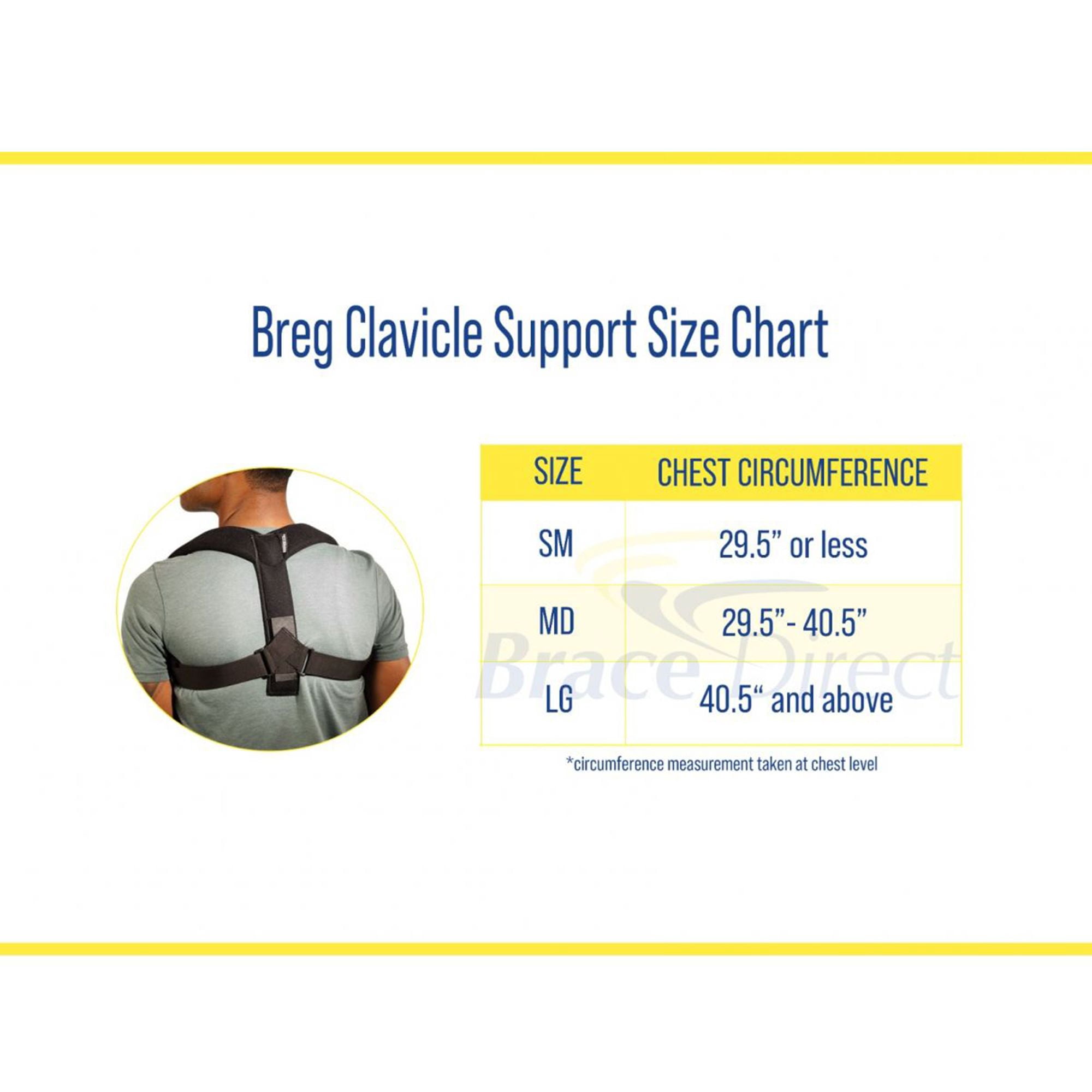 Breg Adjustable Clavicle Posture Support Brace - Professional Shoulder Support for Better Posture