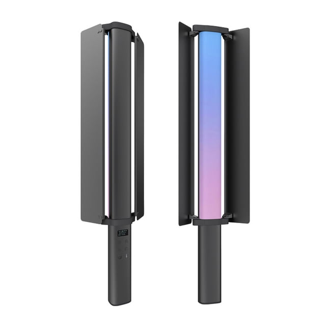 Mistaha Portable 20W RGB Handheld Light Stick with 2500K-9900K Dual Color Temperature, LED Screen Display, 21 Scene Modes, Wireless Remote Control, Light Hood, Built-in Lithium Battery