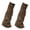 Coffee, variant on harmtty 1 Pair Autumn Winter Women Leg Warmers Solid Color Wide Leg Medium Tube Japan Style Knitted Leg Socks for Daily Wear,Dark Gray