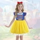 thumbnail image 2 of Vestido de princesa HenzWorld para niñas, azul y amarillo, tul 3T, 2 of 6