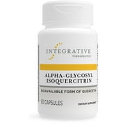 Integrative Therapeutics Alpha-Glycosyl Isoquercitrin - Quercetin Supplement that Supports Antioxidant Pathways and Cellular Regulation* - Gluten Free - 60 Vegan Capsules