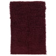 thumbnail image 2 of Contemporary Home Living 2.5' x 4.25' Handwoven Shag Wool Rectangular Area Throw Rug - Burgundy Red, 2 of 6