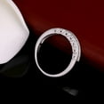 thumbnail image 3 of Madeline Anniversary Band Ring Cz Sterling Silver Womens Ginger Lyne Collection, 3 of 7