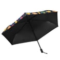 thumbnail image 5 of Strawberry Banana Orange Pineapple Compact Sun Umbrella Windproof Travel Umbrellas for Rain Strong Portable UV Protection, 5 of 8