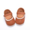 thumbnail image 4 of Yoyauz Baby Girl Mary Jane Shoes Anti Slip Rubber Sole Ballet Slippers Princess Dress Wedding Shoes Newborn Kids Shoes Toddler Shoes（0-12 Month）, 4 of 5