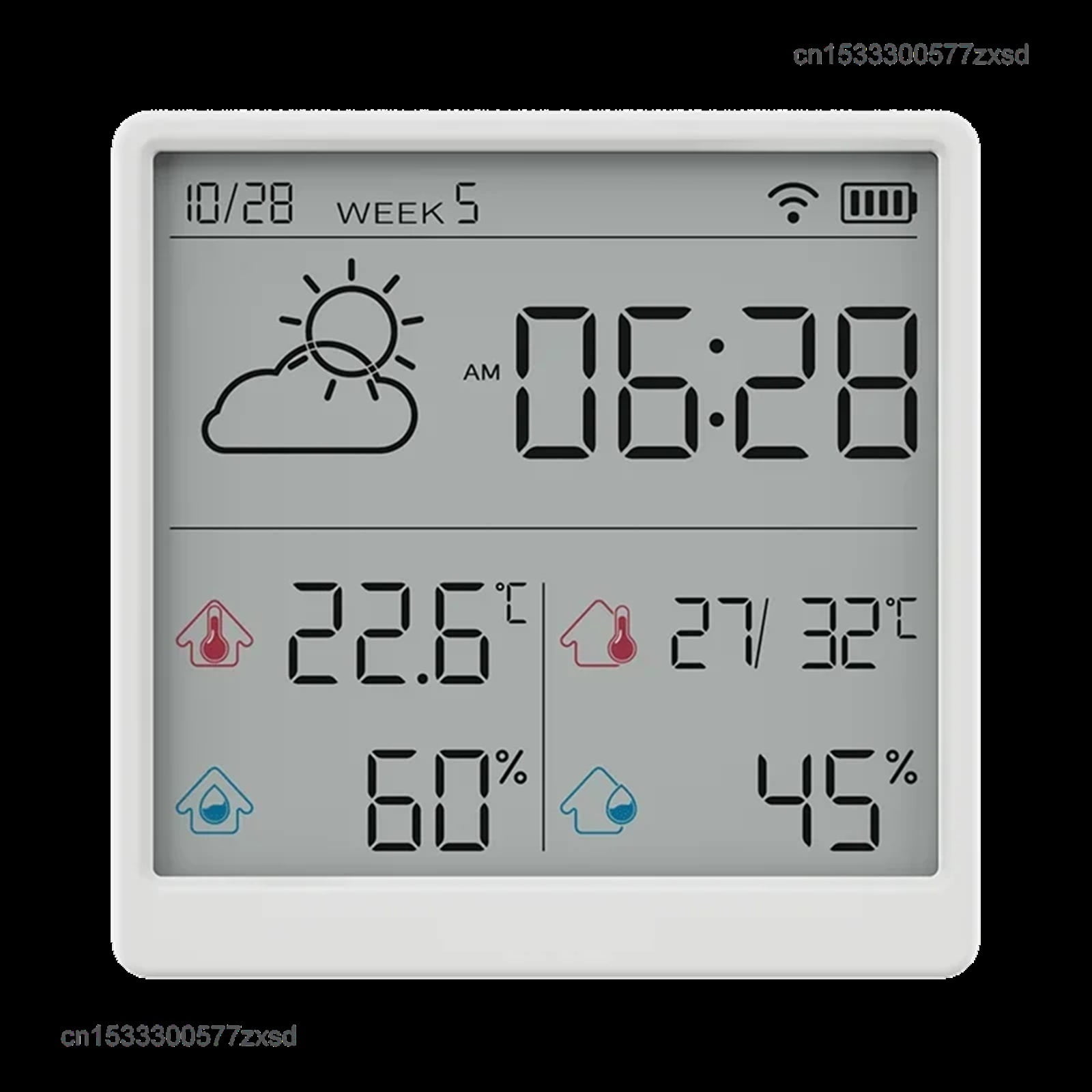 Electronic Temperature Humidity Sensor Smart Electric Digital Hygrometer Thermometer Clocks Weather Station Mini ,High Precision