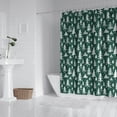 thumbnail image 2 of Green Christmas Tree Pattern Shower Curtain 72"x84" ,Bathroom Decorative Shower Curtains Set with 12 Hooks,Modern Waterproof Washable Shower Curtain, 2 of 6