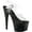 Clear PVC/ Black, variant on Women's Pleaser Adore 708MG Ankle-Strap Platform Sandal