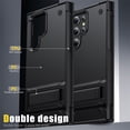 thumbnail image 6 of JTCASES for Samsung Galaxy S24 Ultra Case, Foldable Kickstand Heavy Duty Protective Rugged Hybird Anti-slip Shockproof/Drop Resistant PC TPU Shell for Samsung Galaxy S24 Ultra, Black, 6 of 7