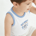 thumbnail image 6 of LYMAYTER 2-14Y Toddler Baby Boys Soft Cotton Sleeveless Tank Top Cute Cartoon Summer Casual Undershirts, 6 of 7