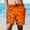 Orange, variant on Mens Swimming Trunks,Men's Food Realistic 3D Printed Summer Shorts Beach Shorts Beach Swim Shorts