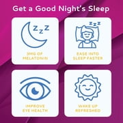Calmour Melatonin 3 mg Oral Dissolving Strips, box of 10 strips
