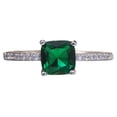 thumbnail image 2 of enjoywould Incrusté Strass Mince Anneau de Mariage Carré Zircone Cubique Femmes Anneau Accessoire de Bijoux, 2 of 5