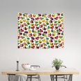 thumbnail image 2 of Hirioo Colorful Fruits Print Tapestry Lightweight Fabric for Bedroom Aesthetic Home Wall Dorm Décor Living Room Decor 29x37 Inch, 2 of 8