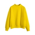 thumbnail image 3 of Garbnen Long Sleeve Shirt Girls Crewneck Yellow Juniors Shirts for Teen Girls Trendy Basic Fall Preppy Sweatshirts for Teen Girls Trendy, 3 of 4