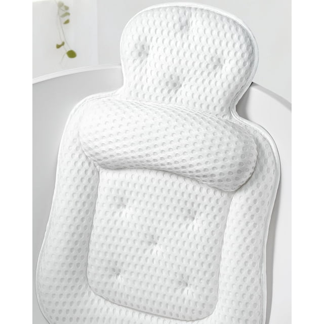 Almohada de baño VOXOR de malla 3D suave con 54 ventosas