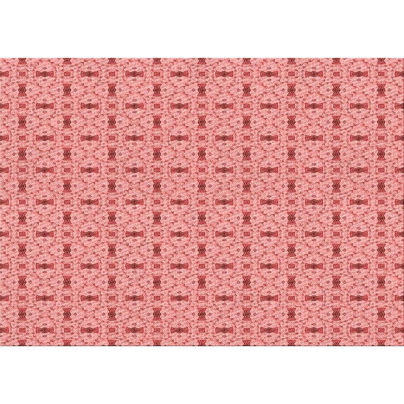 Ahgly Company Indoor Rectangle Patterned Pastel Pink Area Rugs, 2' x 3'