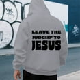 thumbnail image 4 of Christian Hoodies for Men 2025 Leave The Judgin To Jesus Hoodie with Pockets Hooded Sweatshirt Pullover Tops, 4 of 7