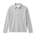 thumbnail image 3 of Asxite Toddler Girls and Boys Tops Long Sleeve Collared Half Zip Pullover Shirt Solid Casual Preppy, 3 of 8
