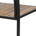 thumbnail image 6 of GDF Studio Pierce Outdoor Industrial Acacia Wood 7 Piece Dining Set, Teak and Black, 6 of 13