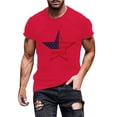 thumbnail image 2 of Atkumj Independence Day Tee Shirts for Men Fashion Short Sleeve Print Graphic Tee Casual Summer Round Neck Patriotic Tees for 4th of July Party L, 2 of 6