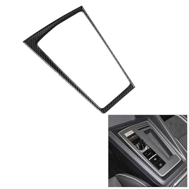 Real Bright Soft Car Interior Carbon Fiber Sticker DecorationCarbon Fiber Interior Gear Shift Frame Cover Sticker For Volkswagen GolfAuto Car Protection Interior Accessories