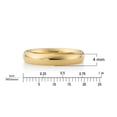 thumbnail image 4 of 14K Yellow Gold Comfort Fit Wedding Band, High-Polish, for Men or Women, Size10, 4 of 10
