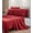 Burgundy, variant on Chezmoi Collection 4-Piece Burgundy Sheet Set Twin - Extra Soft Breathable Brushed Microfiber Bed Sheets with 15" Deep Pocket & 2 Pillowcases