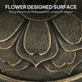 thumbnail image 5 of Outsunny Round Patio Umbrella Base, 26 lbs Resin Umbrella Stand Base, Patio Umbrella Stand for 1.3"/1.5"/1.9" Poles for Outdoor Lawn Poolside, Bronze, 5 of 9