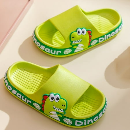 

Dyfzdhu New Dinosaur Children Slippers Cute Cartoon Beach Slippers For Kids Non Slip Boys Girls Summer Shoes