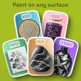 thumbnail image 3 of ARTISTRO 5 Silver Paint Pen for Rock, Glass, Ceramic, Wood, Tire, Fabric, Metal, Canvas, Marking, Painting - Set of 5 Acrylic Paint Markers Water-based, 3 of 5
