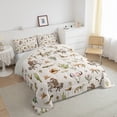 thumbnail image 3 of Feelyou Bohemian Sheep Skeleton Queen Comforter Set, Vintage Western Horse Cactus Bedding Sets, Rustic Cowgirl Cowboy Reversible Bedding Comforter Set, Luxury Bedroom Decor, 3-Piece, 3 of 8