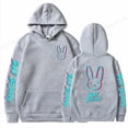 thumbnail image 5 of Sudadera con capucha de rapero Bad Bunny para hombre y mujer, jersey con estampado de conejo, ropa de calle de Hip Hop, chándal Unisex, 5 of 5