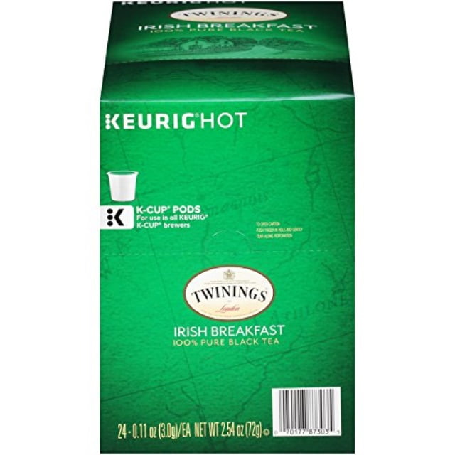 twinings of london irish breakfast tea k-cups for keurig, 24 count