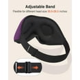 thumbnail image 6 of NestE Sleep Mask for Side Sleeper,Eye Mask for Sleeping Women Men, 3D Contoured Cup No Eye Pressure 100% Light Blocking Sleeping Mask with Adjustable Strap Night Blindfold Flight, Travel, Nap, Purple, 6 of 13