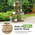 thumbnail image 4 of Costway Wood Plant Stand 5 Tier Shelf Multiple Flower Pot Windmill Design, 4 of 9