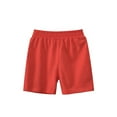 thumbnail image 2 of Tdoqot Toddler Boys Athletic Shorts- Elastic Waist Fleece Soft Leisure Kids Active Play Shorts Watermelon Red Size 7-8T, 2 of 3