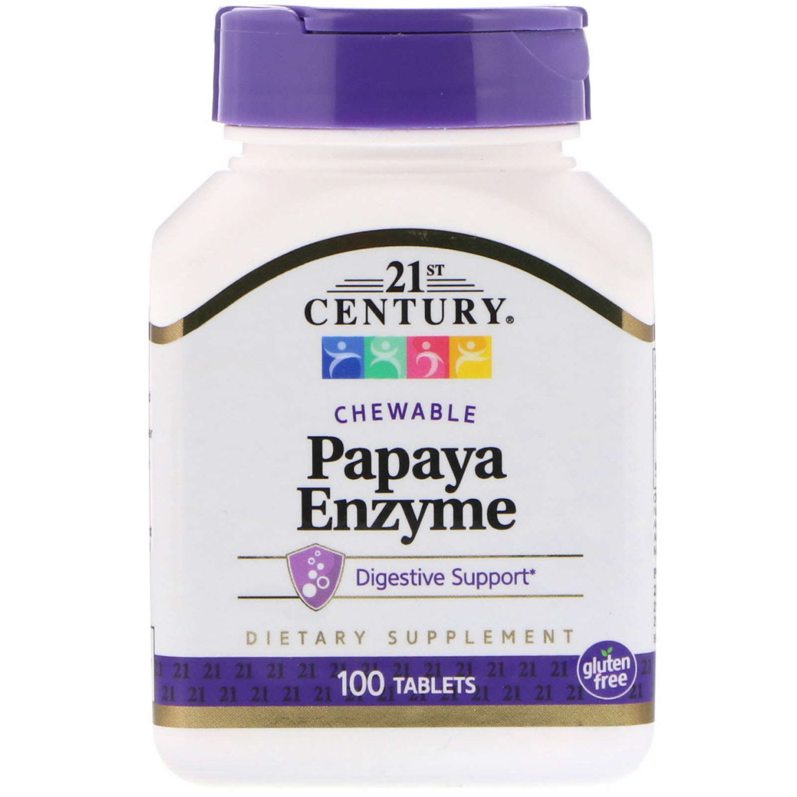 21st Century Papaya Enzyme, 100 Ct